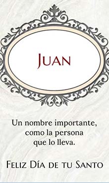Un nombre importante, como la persona que lo lleva. Feliz dia