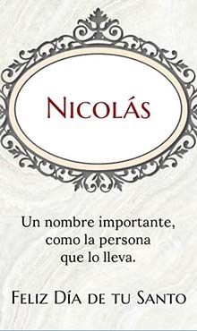 Un nombre importante, como la persona que lo lleva. Feliz dia