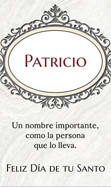 Un nombre importante, como la persona que lo lleva. Feliz dia