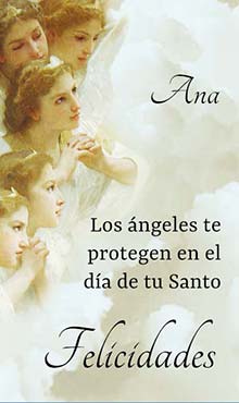 Los angeles te protegen el el dia de tu Santo