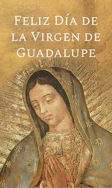 Feliz día de la Virgen de Guadalupe