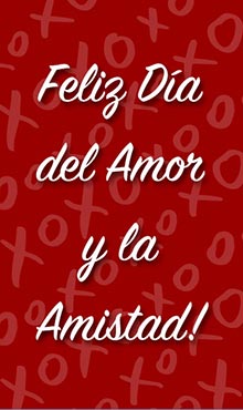 Feliz da del amor y la amistad