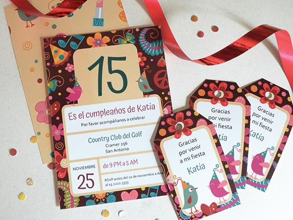 Set de Invitaciones para imprimir