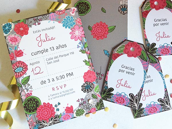 Set de Invitaciones - Fiesta de cumpleaos