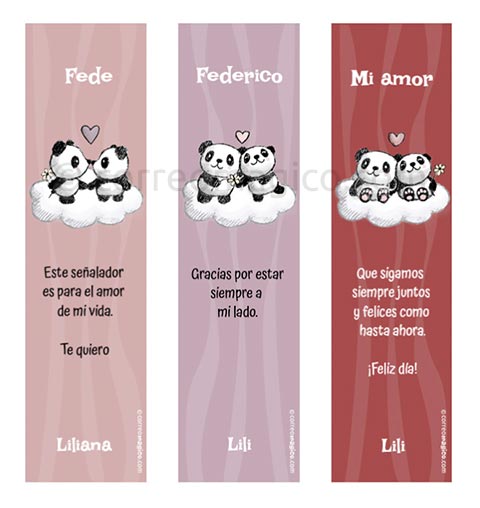 Set de 3 sealadores. senamor_panditas