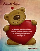 Calendarios para imprimir de Amor. Mi corazn te pertenece