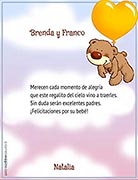 Tarjeta de Felicitaciones personalizable. Regalo del Cielo, 