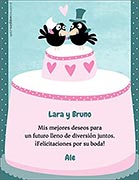 Tarjeta de Felicitaciones personalizable. Felicitaciones por su boda, 