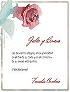 Tarjeta de Felicitaciones personalizable. Rosa, 