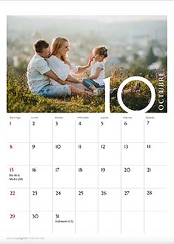 Tarjetas de cumpleaños para imprimir. Octubre - Calendario 2024 “Momentos”
