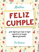 Tarjetas para imprimir de Cumpleaos. Ests en mi corazn