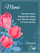 Tarjetas de Dia de las Madres para imprimir. Feliz día