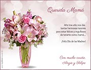 Tarjeta de Da de la Madre personalizable. Flores para ti, 