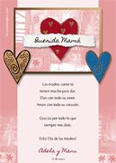 Tarjeta de Da de la Madre personalizable. Corazones, 