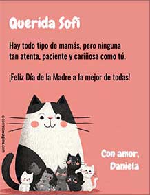 Tarjetas de D�a de la Madre para imprimir. Ninguna como t�