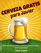Tarjetas de Da del Padre para imprimir. Para fans de la cerveza!