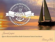 Tarjetas de Da del Padre para imprimir. Un da maravilloso