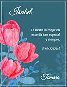 Tarjeta de Felicitaciones personalizable. Te deseo lo mejor, 