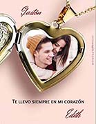 Tarjetas de amor para imprimir. Relicario