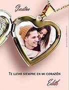 Tarjetas de amor para imprimir. Relicario