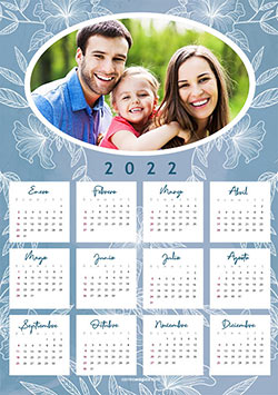 Calendarios 2022 para imprimir. Calendario 2022. Lineas