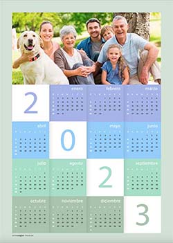Tarjetas de Navidad para imprimir. Calendario 2023