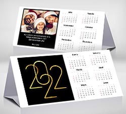 Tarjetas de cumpleaños para imprimir. Calendario de escritorio 2022