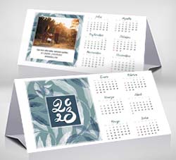 Tarjetas de Navidad para imprimir. Calendario de escritorio 2023