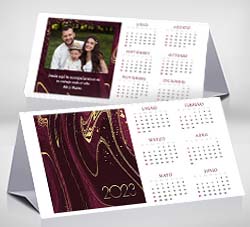 Tarjetas de Navidad para imprimir. Calendario de escritorio 2023