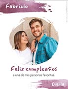 Tarjetas de cumpleaos para imprimir. Pinceladas