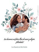 Tarjeta de Felicitaciones personalizable. Flores, 