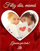 Tarjeta de Da de la Madre personalizable. Feliz da, mam, 