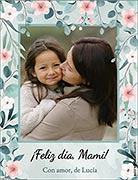 Tarjeta de Da de la Madre personalizable. Para mam con amor, 