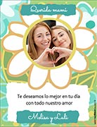 Tarjeta de Da de las Madres para imprimir. Lo mejor en tu da