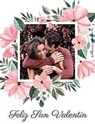 Tarjetas de san valentin para imprimir. Floral
