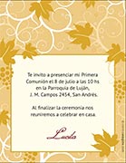 Tarjetas de Invitaciones para imprimir. Vid