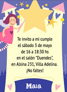 Tarjetas de invitacin para imprimir. Cumpleaos de nena