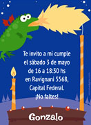 Tarjetas de invitacin para imprimir. Cumpleaos de varn