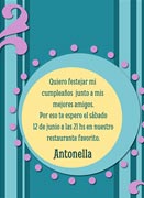 Tarjetas de invitacin para imprimir. Retro