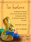 Invitacion de Pascuas para imprimir. 