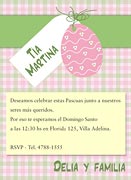 Invitaciones de Pascuas para imprimir. Huevito de Pascuas