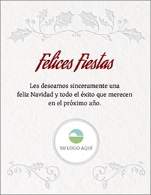 Tarjeta de Da de navidad para imprimir. Papel gofrado