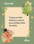 Tarjeta de Da de navidad para imprimir. Feliz Navidad