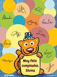 Miniposters de cumpleanos para imprimir. Feliz Cumpleaos