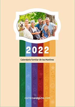 Calendario mensual 2022 para imprimir. Tapa. Hojas