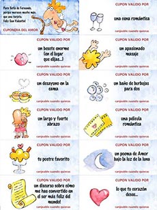 Cuponera para enamorados