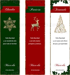 Tarjetas de Navidad para imprimir. Navidad clsica
