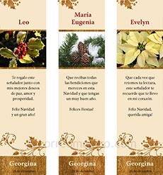 Tarjetas de Navidad para imprimir. Naturaleza navidea