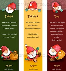 Tarjetas de Navidad para imprimir. Santa Claus