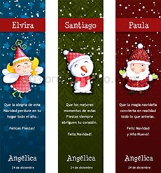 Tarjetas de Navidad para imprimir. Navidad nevada